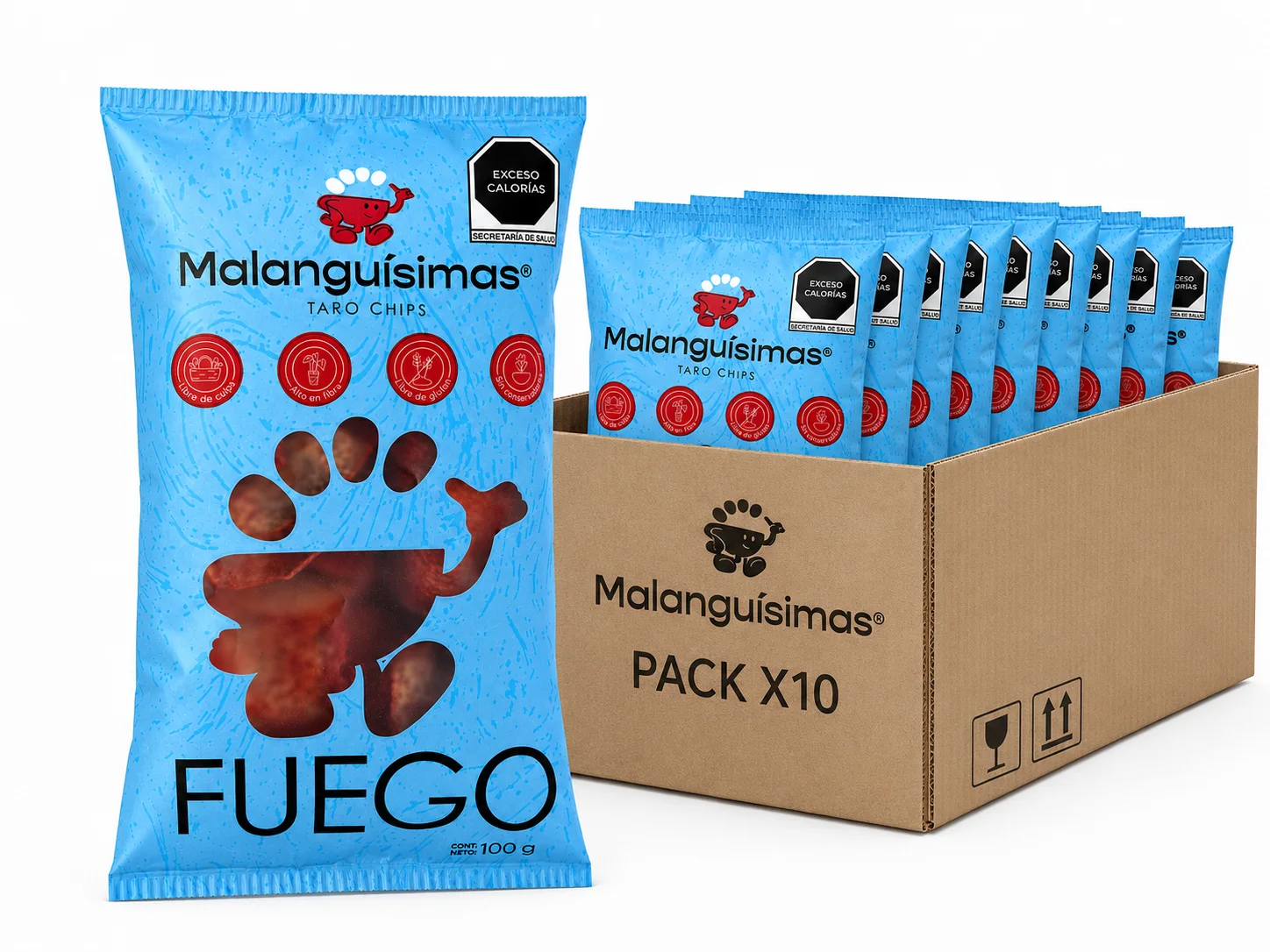Caja Malanguísimas de 10 bolsas