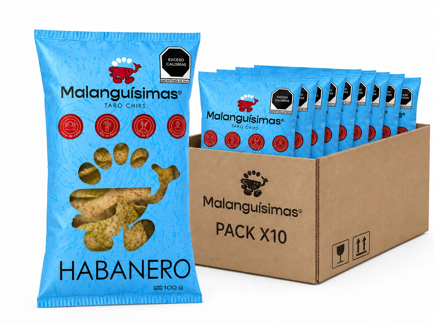Caja Malanguísimas de 10 bolsas