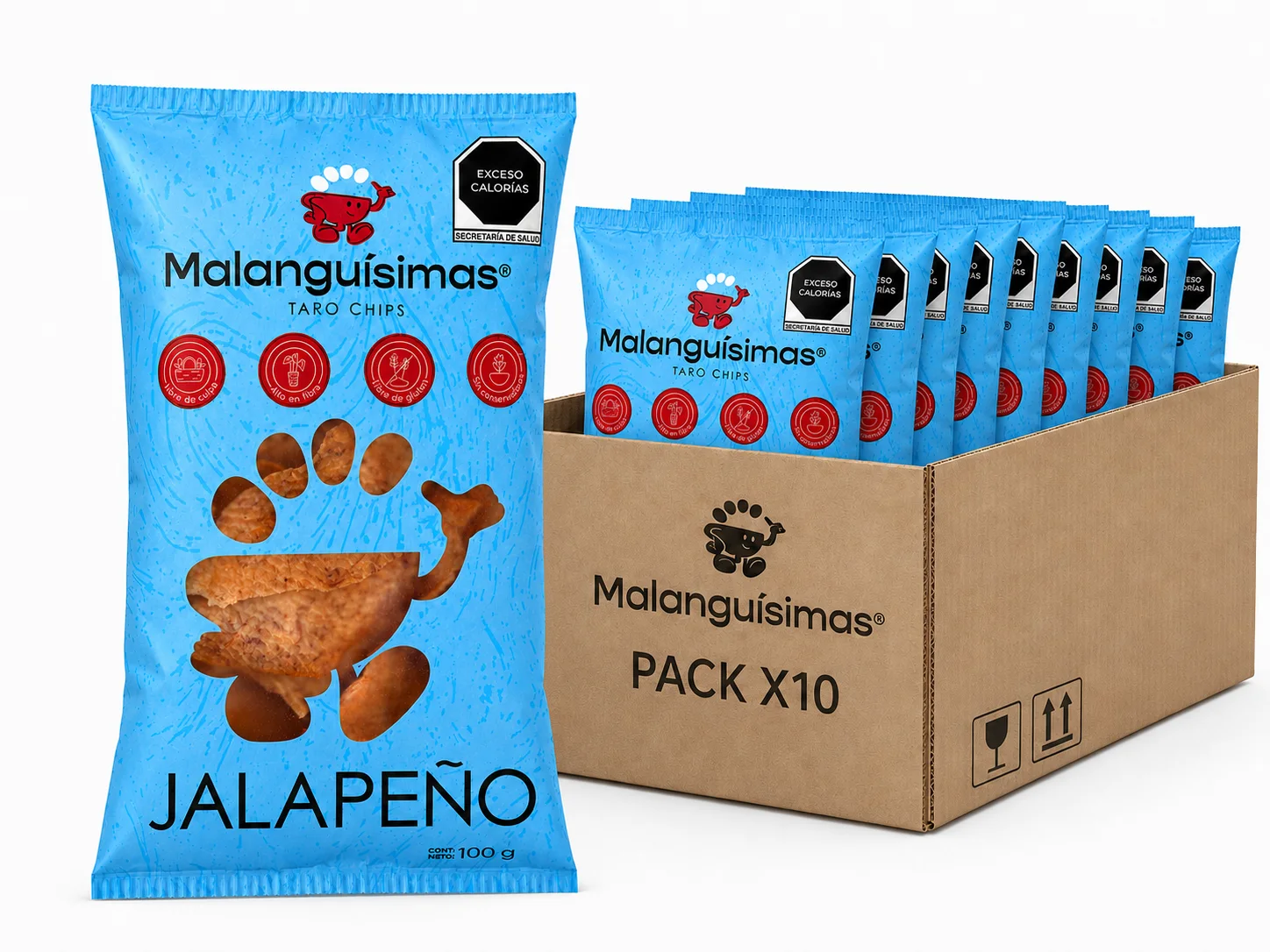 Caja Malanguísimas de 10 bolsas